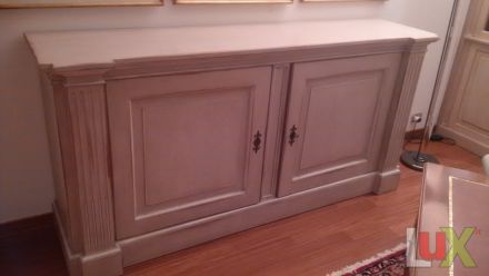 Pickled clear lacquered sideboard.. | IVORY
