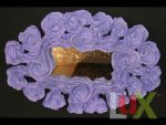 Oval mirror. Colorful paper mache 105x70.. | LAVENDER