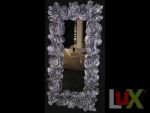 Rectangular Mirror. Colorful paper mache 135x70.. | SILVER